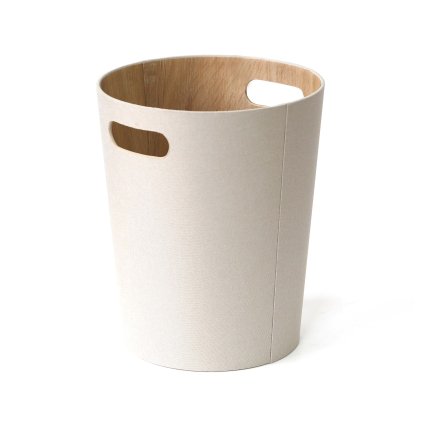 KOŠ NA ODPADKY 25*25*30CM KRÉM.BÍLÁ PAPÍR+LEPENKA