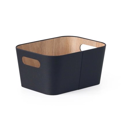 KOŠ ÚLOŽNÝ 23*30.5*15.2 ČERNÁ PAPÍR+LEPENKA