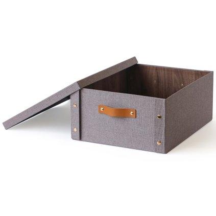 KRABICE ULOŽNÍ S VÍKEM 33*40*17CM PAPÍR+LEPENKA