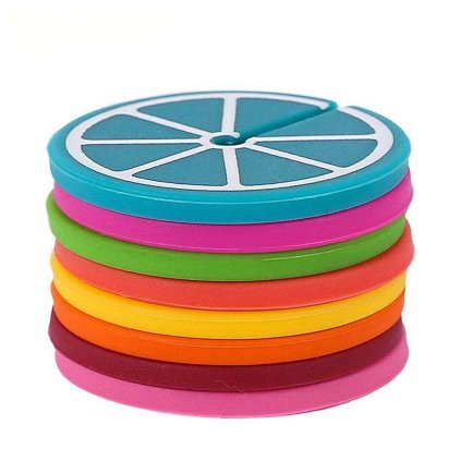 ROZLIŠOVAČ SKLENIC SET 8KS SILIKON PLÁTEK CITRÓNU