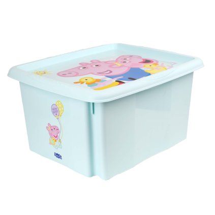 BOX ÚLOŽNÝ S VÍKEM PEPPA PIG 24L PLAST