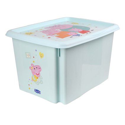 BOX ÚLOŽNÝ S VÍKEM PEPPA PIG 30L PLAST