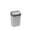 KOŠ NA ODPADKY "ROLLTOP" 10L, STŘÍBRNÝ
