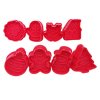 RAZÍTKA NA VÁNOČNÍ CUKROVÍ 8KS Á 5X5CM, PLAST,ASS