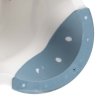 TABURET DELUXE, NOSNOST 80 KG, 40,5X28,5X14 BÍLÁ