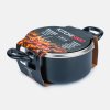 KASTROL SE SKLENĚNOU POKLICÍ NERO KITCHISIMO 20X9CM, 2,5L, NEPŘILNAVÝ POVRCH, SKLENĚNÁ POKLICE, ČERVENÁ ČERNÁ, INDUKČNÍ DNO,