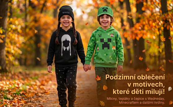 Podzimní dětské oblečení a mikiny