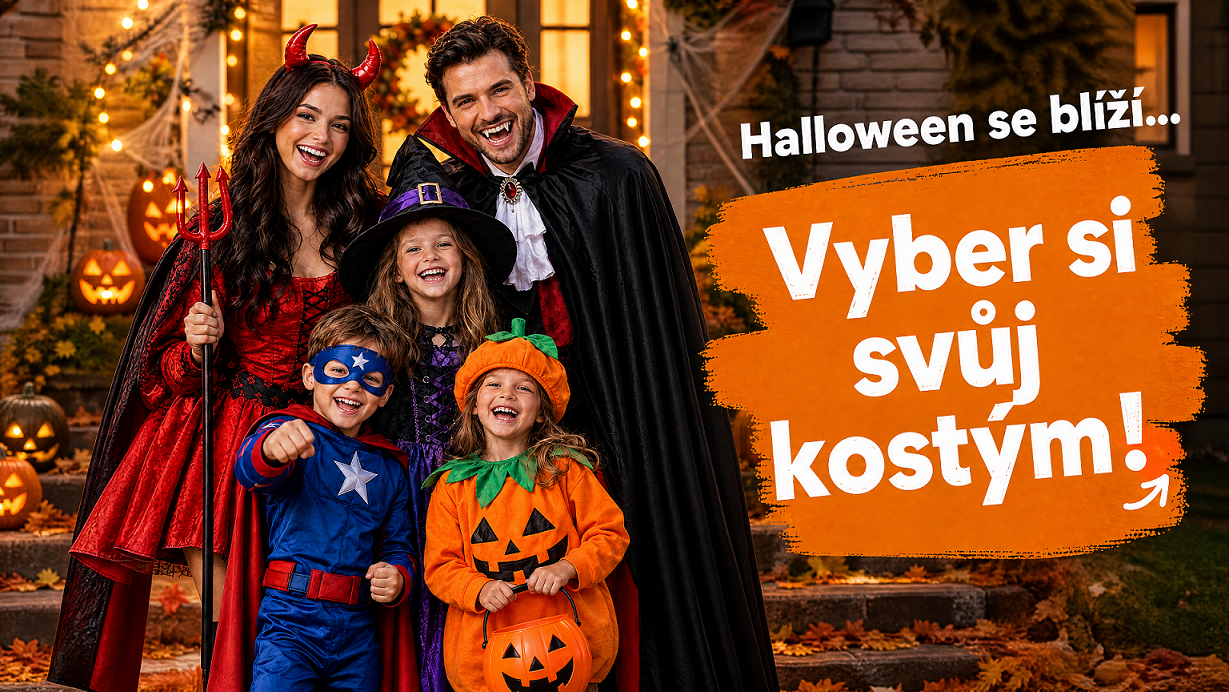Halloweenské kostýmy pro celou rodinu