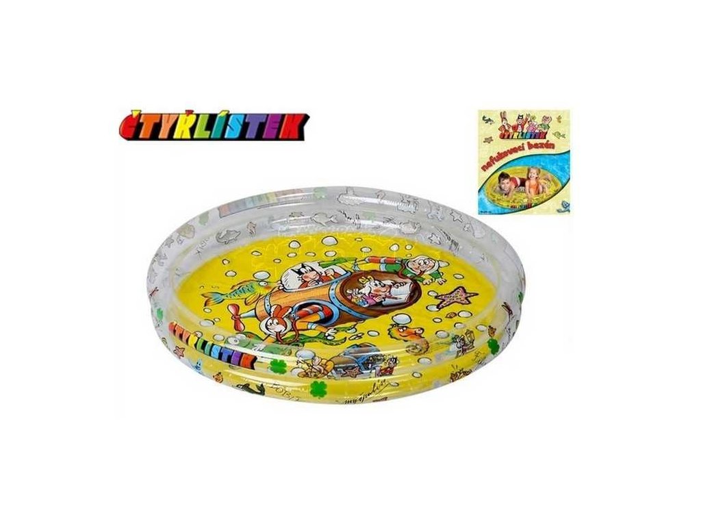 Bazén Čtyřlístek 91x20cm 2 komory