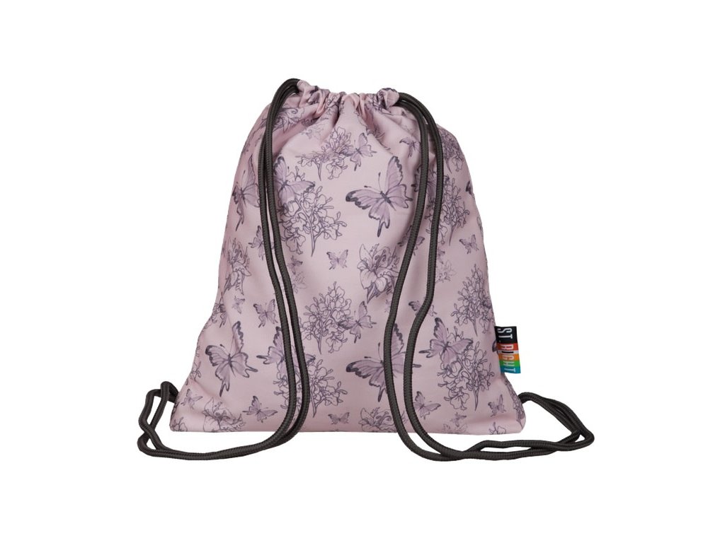 Taška/sáček na šňůrkách BUTTERLFLY VINTAGE, rozměry: 45 x 38 cm