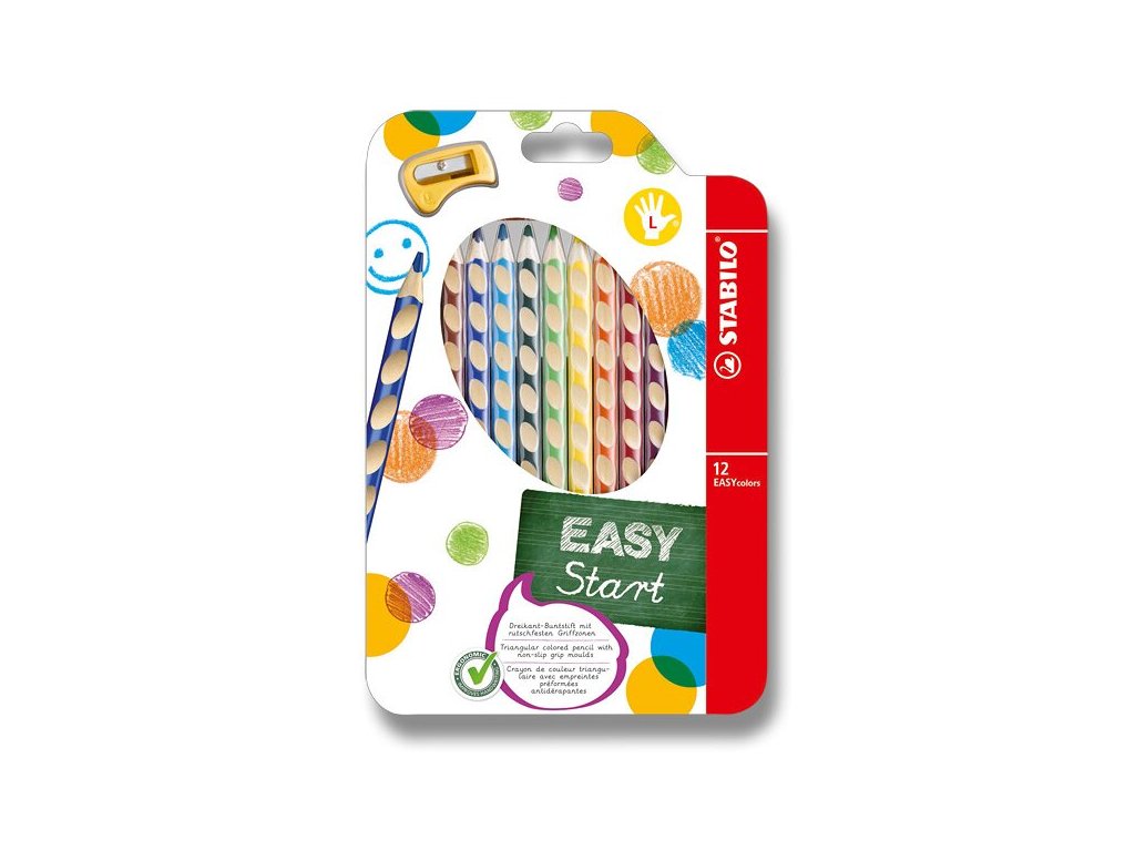 Pastelky Stabilo EASYcolors 12 ks L + ořezávátko