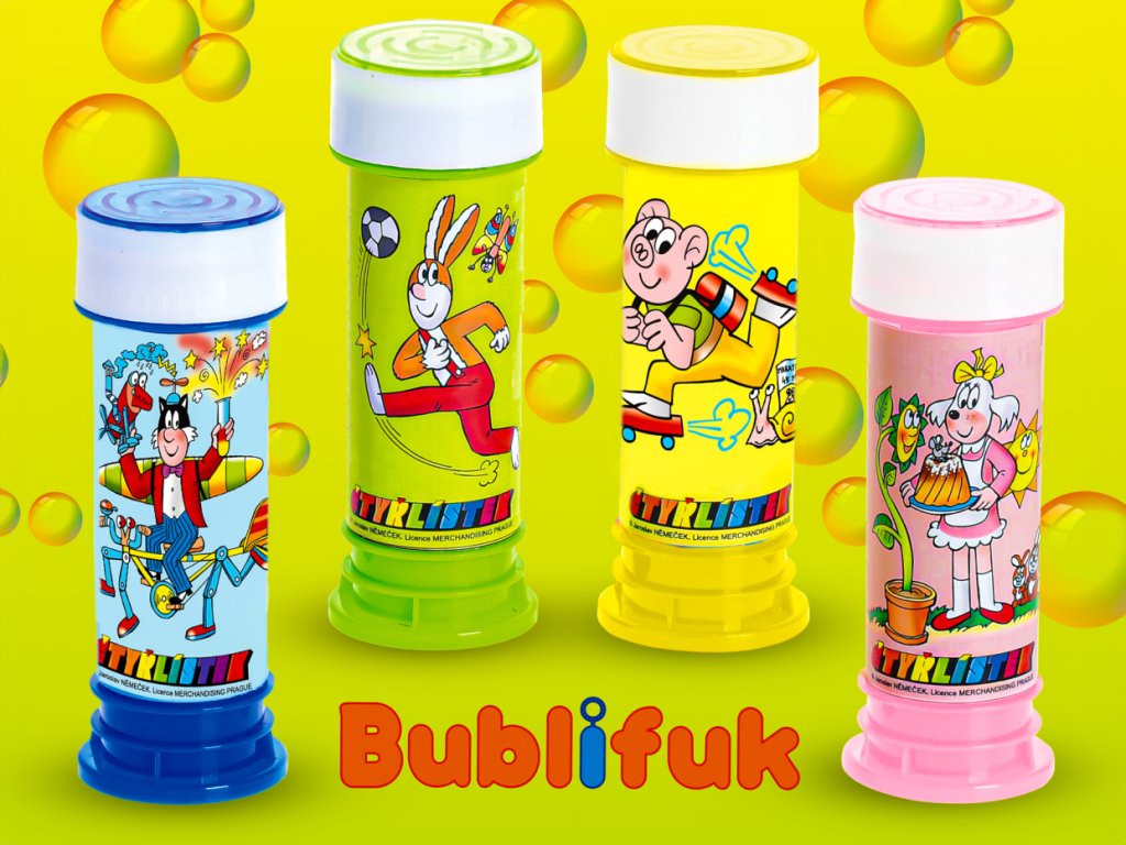 BUBLIFUK Čtyřlístek - 50ml, 4druhy