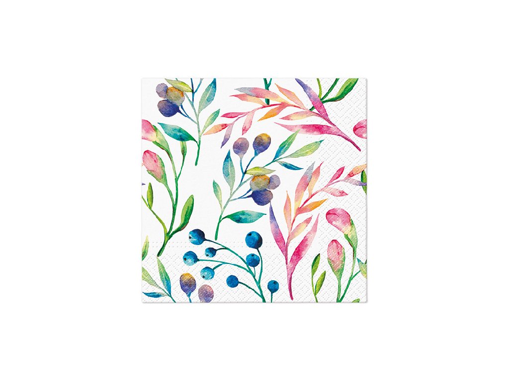 ubrousky paw l 33x33cm multicolored flowers