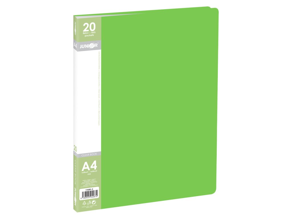 katalogova kniha a4 20 listova zelena