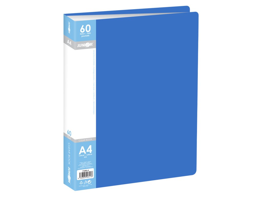 katalogova kniha a4 60 listova modra
