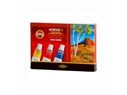 barvy akrylove 6 barev x 16 ml
