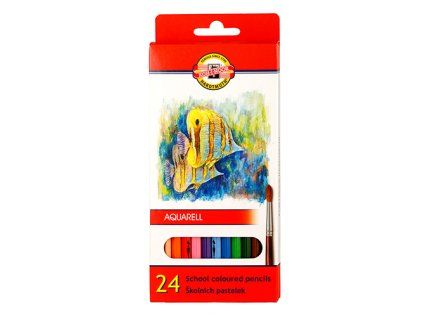 pastelky akvarel 24ks