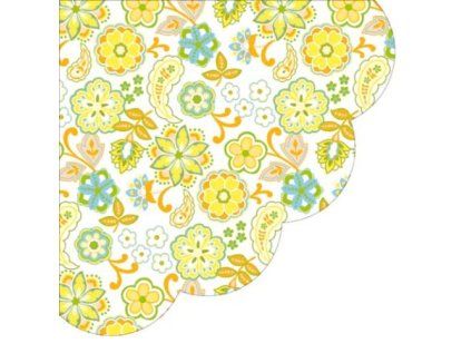 ubrousky paw r 32 cm floral pattern orange