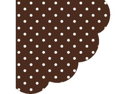ubrousky paw r 32 cm dots chocolate