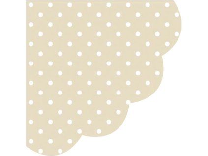 ubrousky paw r 32 cm dots beige