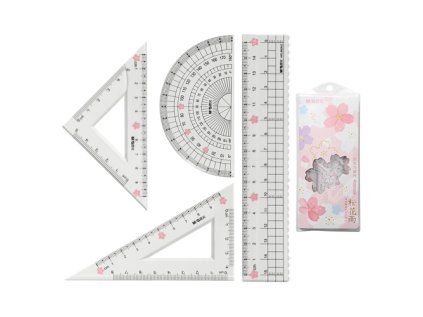 pravitko m g 15 cm sakura sada 4 ks