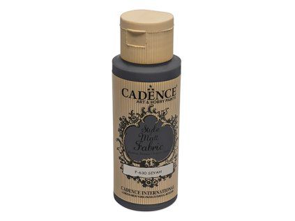 textilni barva cadence matt cerna 59 ml