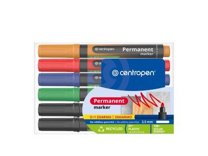 popisovac centropen marker 6ks sada