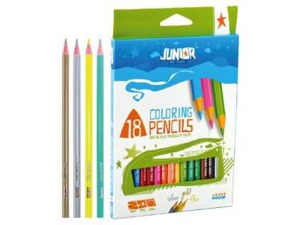 pastelky junior trojhranne 18ks