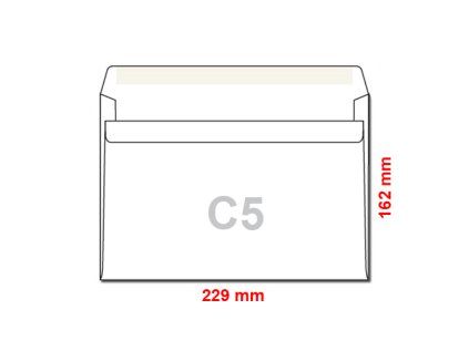 obalky c5 162x229 mm samolepici
