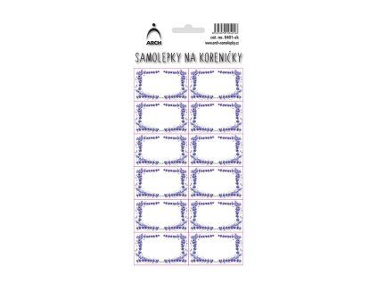samolepky na korenky levandule