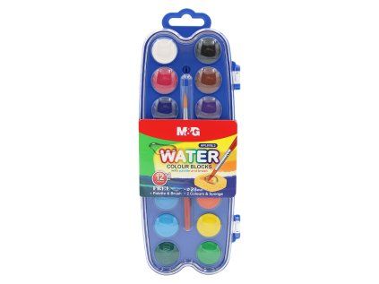 barvy vodove m g mini 23 mm 14 barev stetec