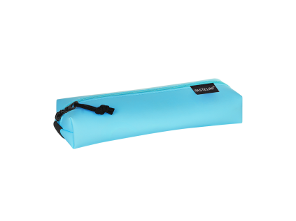 etue pu siroka elastic pastelini modra