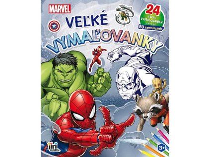 vymalovanka velka marvel se samolepkami