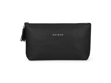 kosmeticka taska elegance maxi leather black