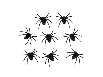 dekorace pavouk halloween 8 ks