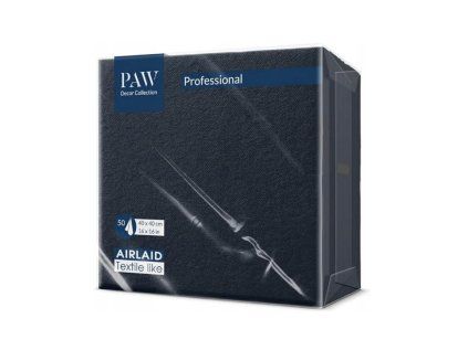 ubrousky paw airlaid 40x40 cm monocolor cerna