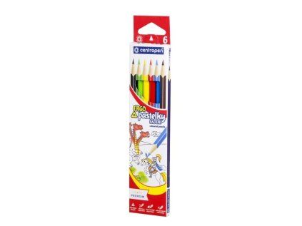 pastelky trihranne centropen 9521 6 ks