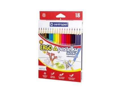 pastelky trihranne centropen 9521 18 ks