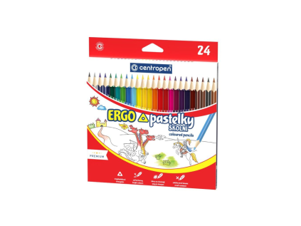 pastelky trihranne centropen 9521 24 ks