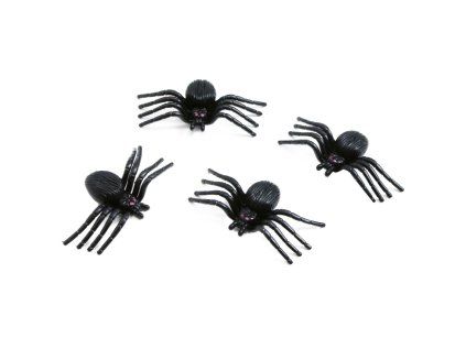 dekorace pavouk halloween 5x3 cm 4 ks