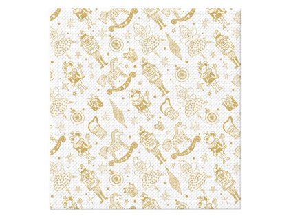 ubrousky tat 38x40cm golden nutcracker