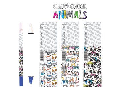 zmizik popisovac cartoon animals 1ks