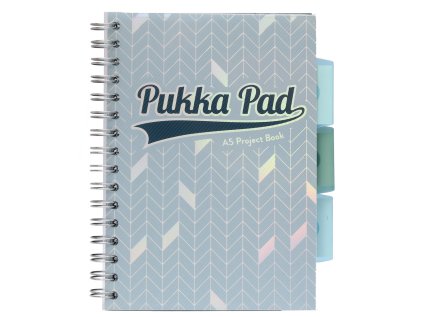 Pukka Pad projektový blok Glee A5, papír 80g,100 listů, světle modrý, linkovaný