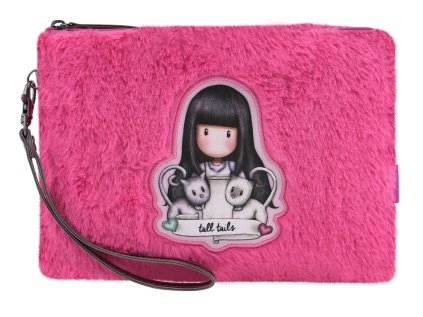 Kosmetické poudro Santoro London na zip, chlupaté - Tall Tails