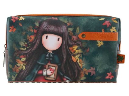 Kosmetická taška velká na zip Santoro London – Autumn Leaves, 23 x 15,5 x 9 cm