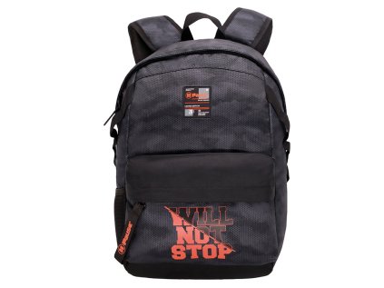 Batoh studentský jednokomorový Rainbow Max Will Not Stop, rozměry: 45 x 30 x 15 cm