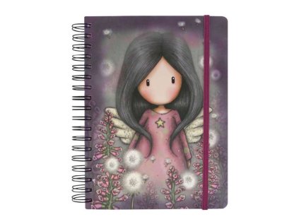 Kroužkový zápisník linkovaný - Little Wings, rozměry 19,5 x 23,9 x 2,1cm
