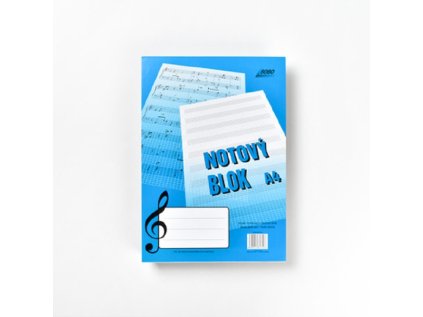 Notový blok A4, 25 listů
