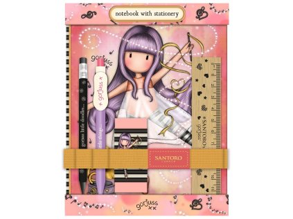 Psací souprava Santoro London - Little Dancer, rozměry: 16 x 19 x 3 cm