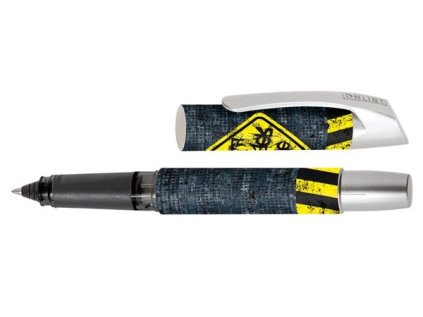 Keramické pero Campus II Dangerously, robusní tělo pera, inkoust modrý